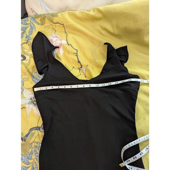 Vintage Jessica Mclintlock Women’s 8 Black Glam Sleeveless Maxi Dress Gown - Picture 4 of 7
